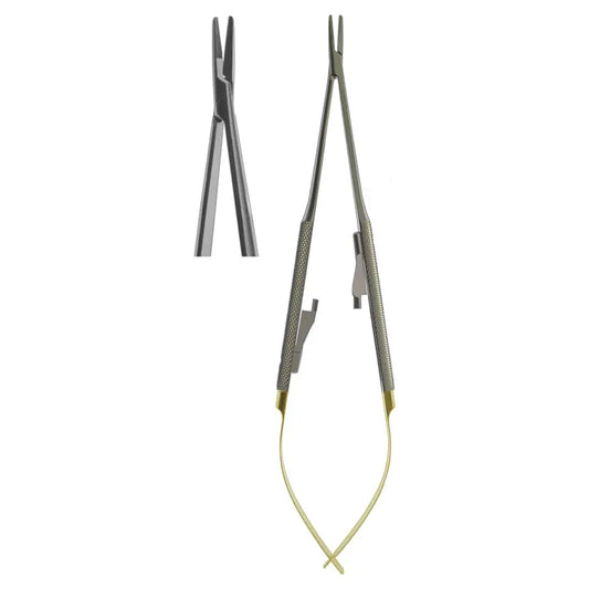 Needle Holder, Castroviejo Round Body Straight TC 18cm (Z-5333)