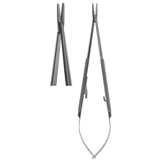 Needle Holder, Castroviejo Straight Flat Body 18cm (Z-7021)