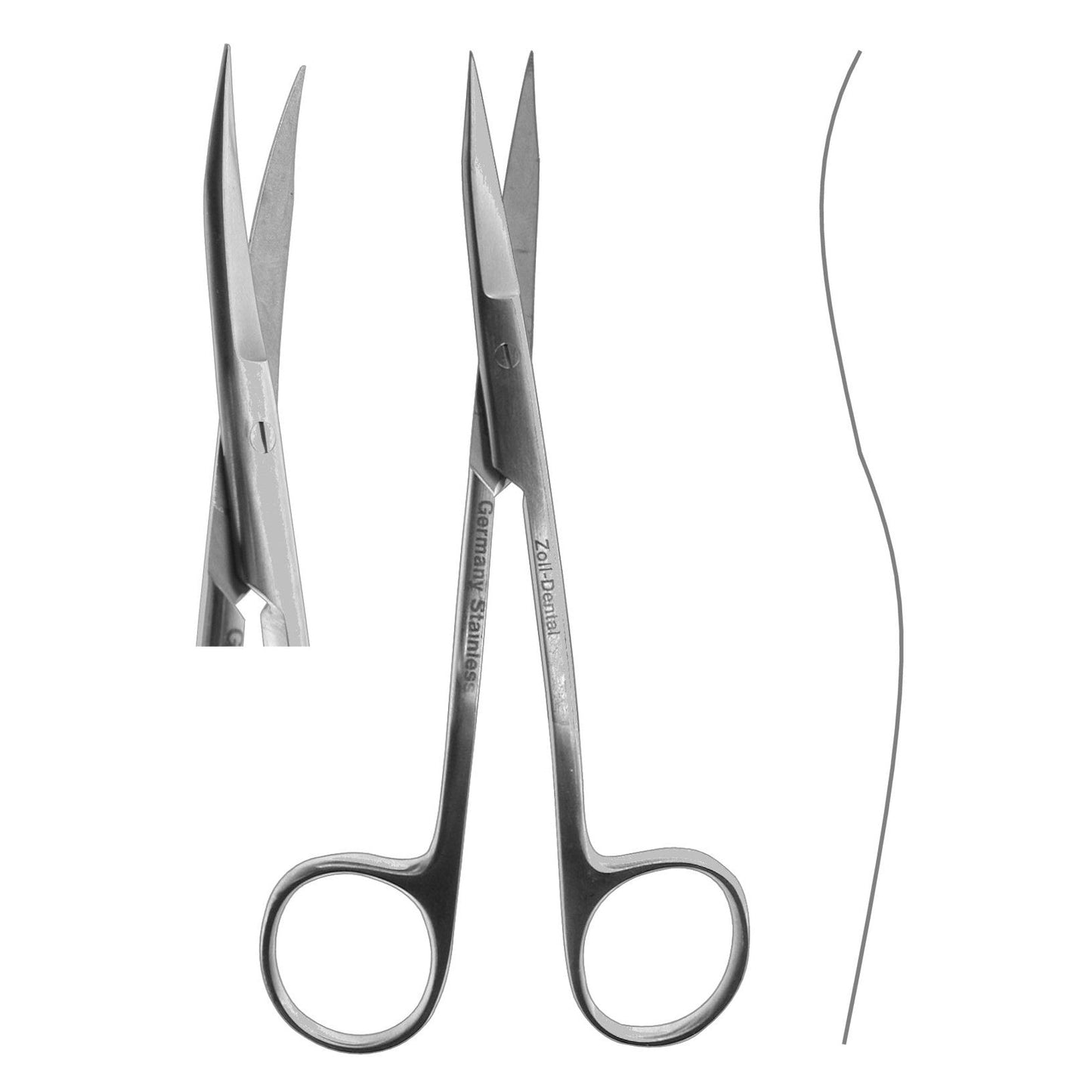 Scissors, Goldman-Fox #10 Double-Curved 13.5cm  (Z-4010)