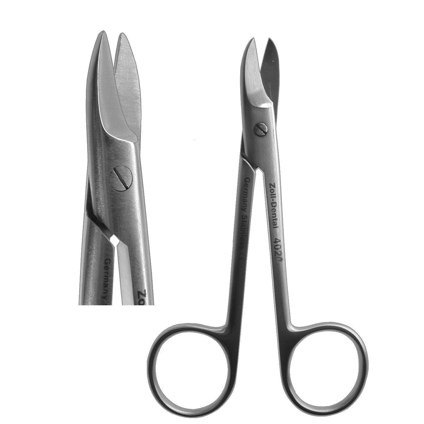 Scissors, Crown & Gold Straight 12cm  (Z-4020)