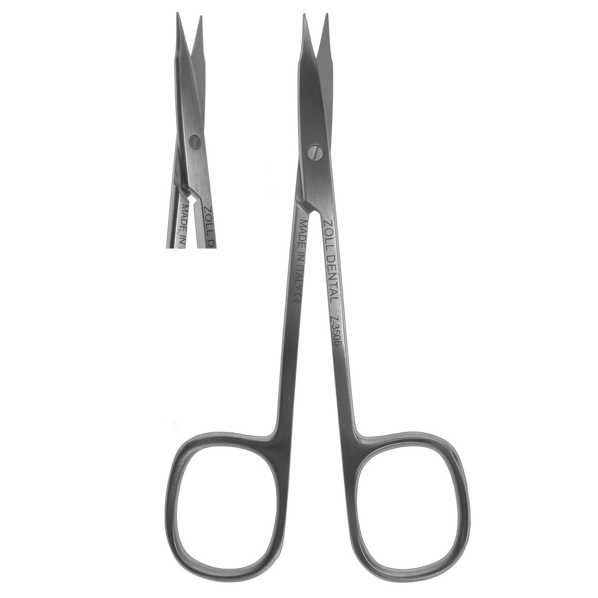 Scissors, Square Ring Straight Thin Tip 11.5cm  (Z-3506)