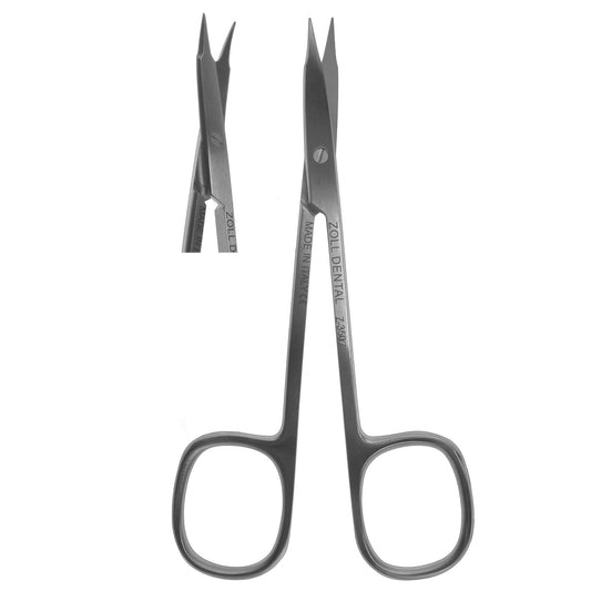 Scissors, Square Ring Curved Thin Tip 11.5cm  (Z-3507)