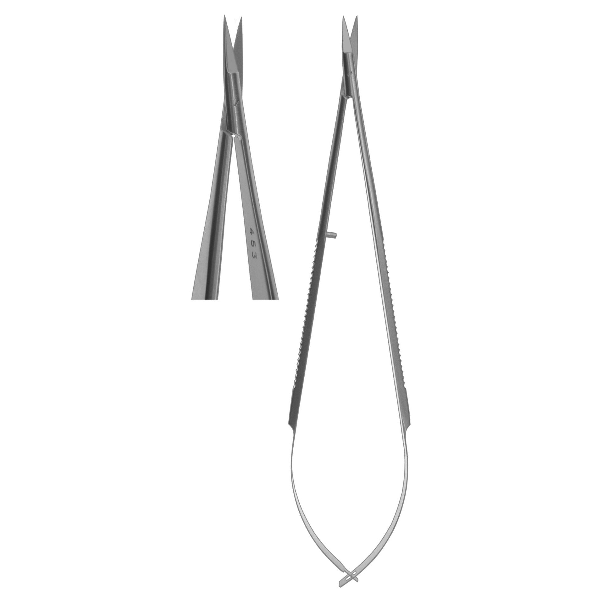 Scissors, Micro Flat Body Straight 15cm  (Z-4628)