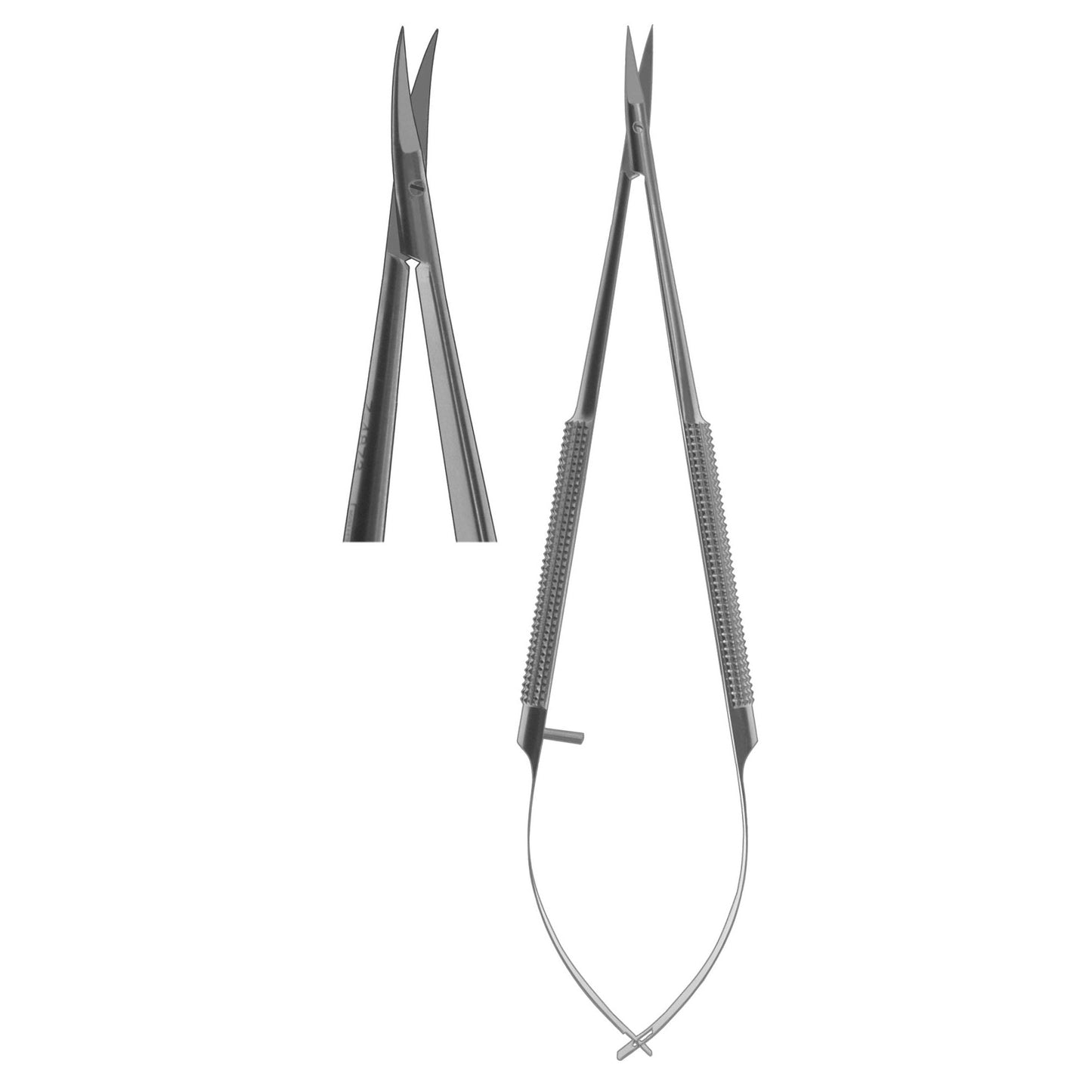 Scissors, Castroviejo Micro Round Body Curved 15cm  (Z-4873)
