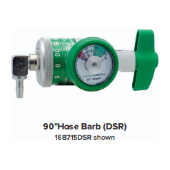 Precision Medical EasyDial Reg 870 Nut Style, 50 PSI, 15 l/min, Oxygen Regulator, 168715D