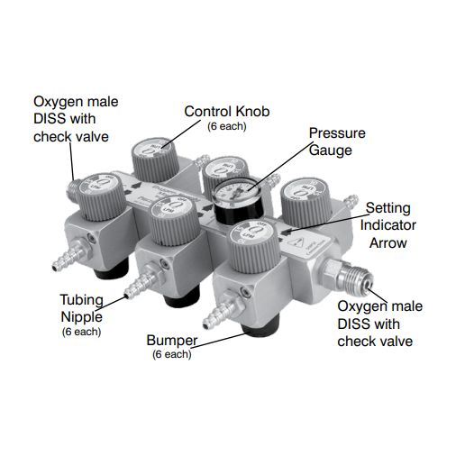 Precision Medical Oxygen Supply Manifold, PM106