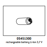 W & H IA-400 Li-ion battery, 05451300