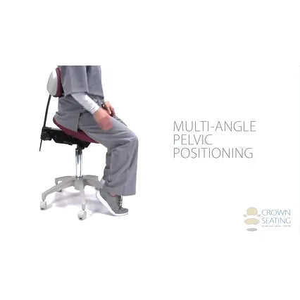 Crown Seating Denver C130DB Saddle Operator Stool with Back, C130DB