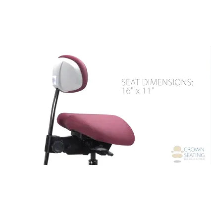 Crown Seating Denver C130DB Saddle Operator Stool with Back, C130DB