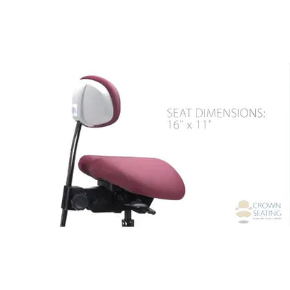 Crown Seating Denver C130DB Saddle Operator Stool with Back, C130DB