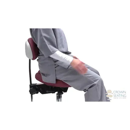 Crown Seating Denver C130DB Saddle Operator Stool with Back, C130DB