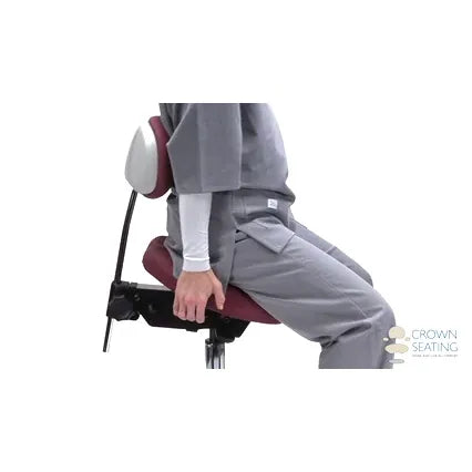 Crown Seating Denver C130DB Saddle Operator Stool with Back, C130DB