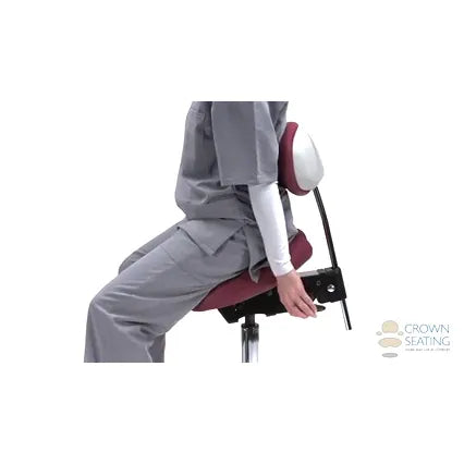 Crown Seating Denver C130DB Saddle Operator Stool with Back, C130DB