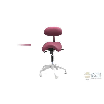 Crown Seating Denver C130DB Saddle Operator Stool with Back, C130DB