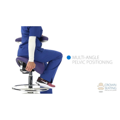 Crown Seating Silverton C150A Perfect Lite Assistant Saddle Stool, C150A