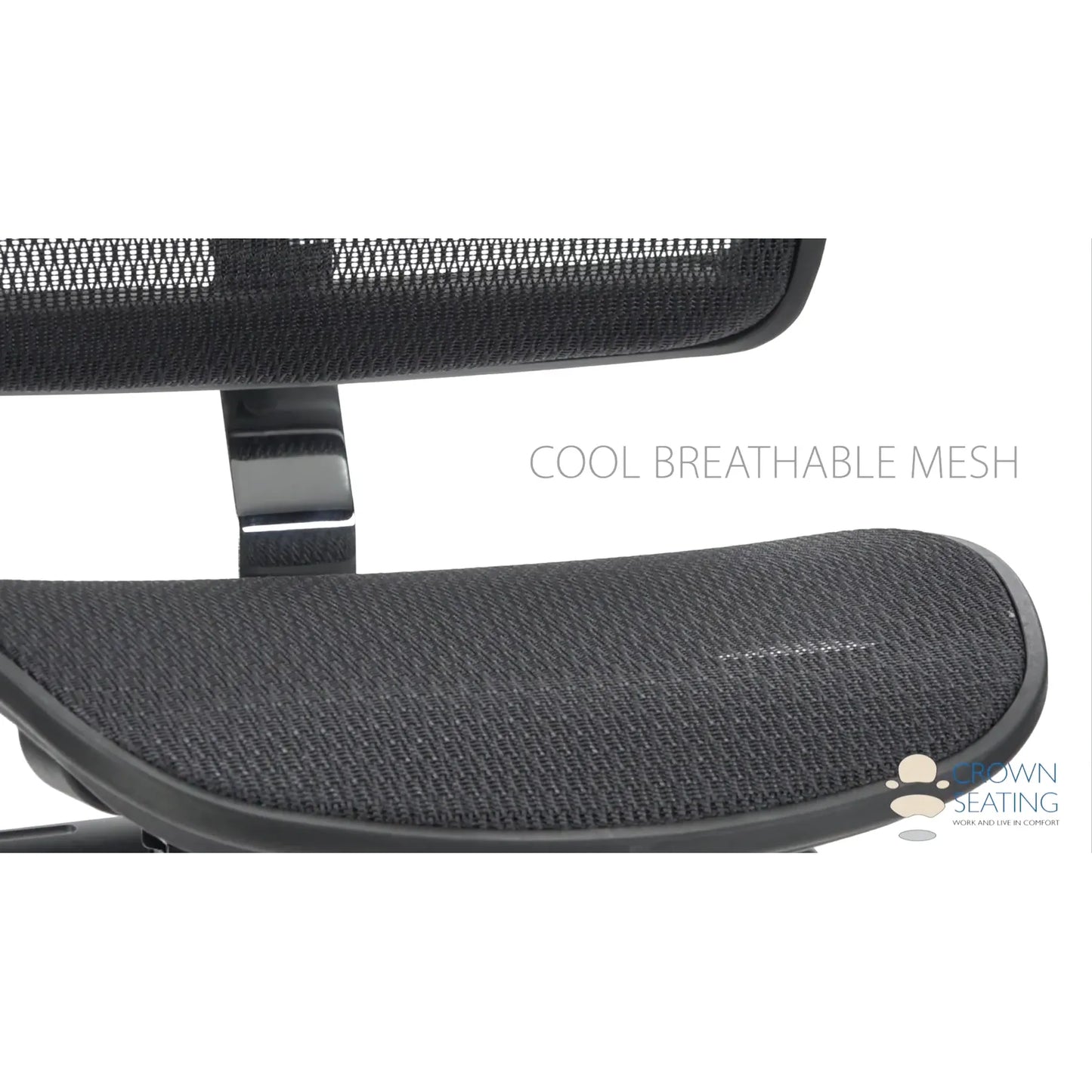 Crown Seating virtu C120 Large Mesh Operator Stool (Midnight), C120DML