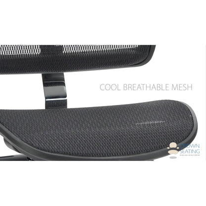 Crown Seating virtu C120 Large Mesh Operator Stool (Midnight), C120DML