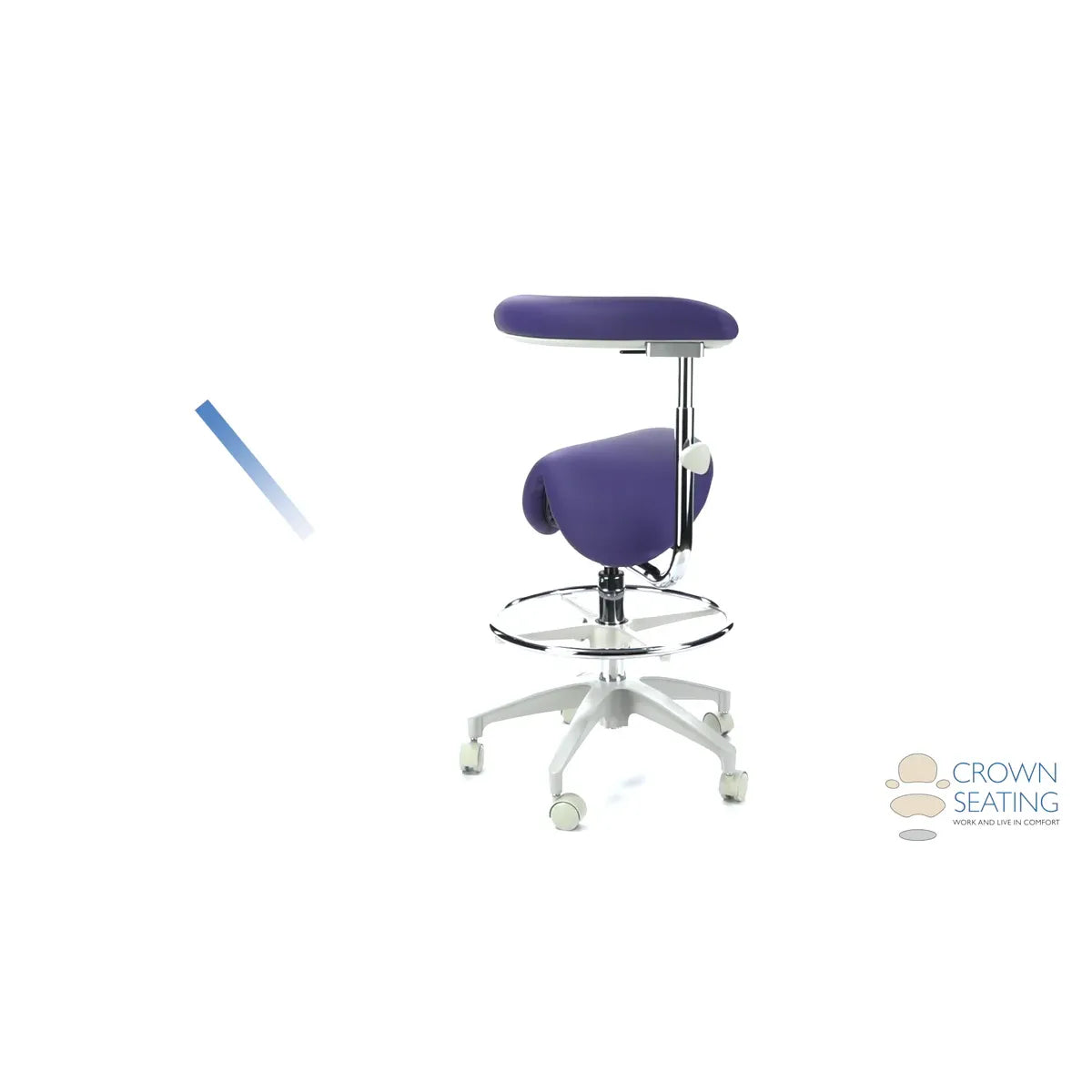 Crown Seating Silverton C150A Perfect Lite Assistant Saddle Stool, C150A