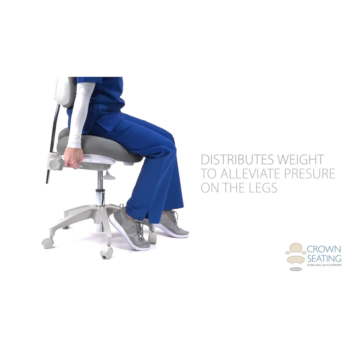 Crown Seating Aspen C70DS Operator Stool - Small Hybrid Saddle, C70DS