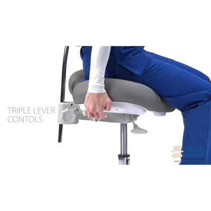 Crown Seating Aspen C70DS Operator Stool - Small Hybrid Saddle, C70DS