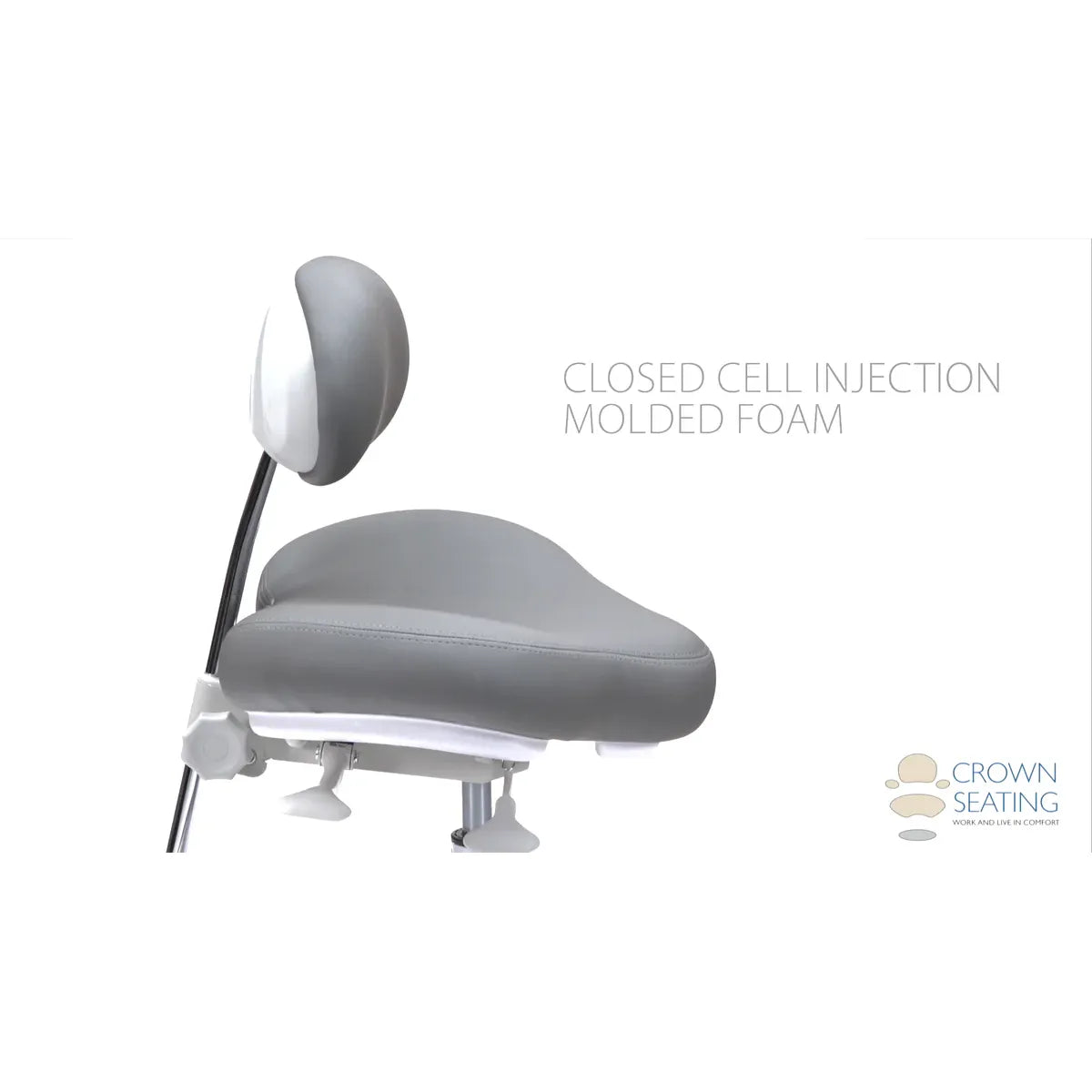 Crown Seating Aspen C70DS Operator Stool - Small Hybrid Saddle, C70DS
