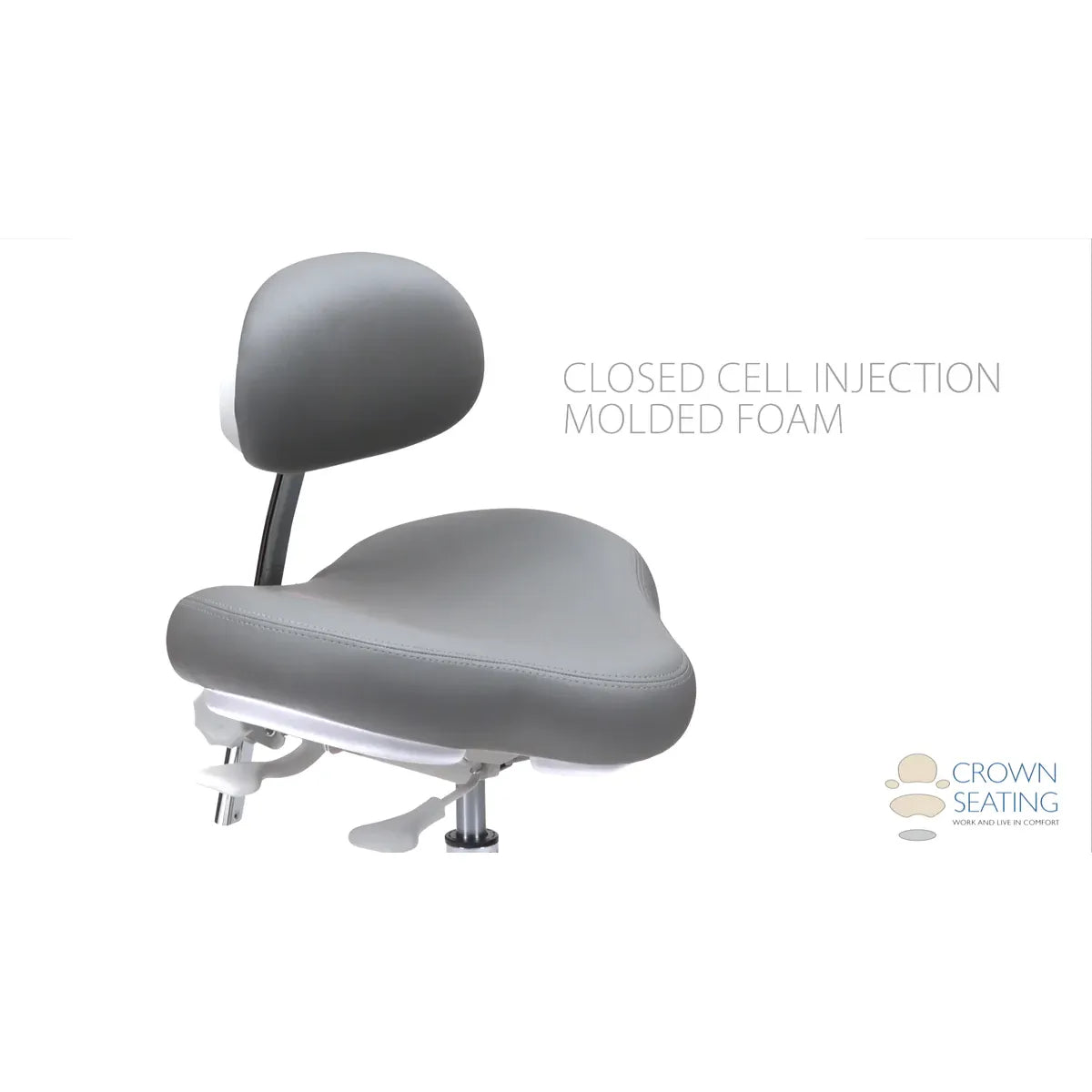 Crown Seating Aspen C70DS Operator Stool - Small Hybrid Saddle, C70DS