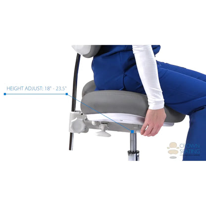 Crown Seating Aspen C70DS Operator Stool - Small Hybrid Saddle, C70DS