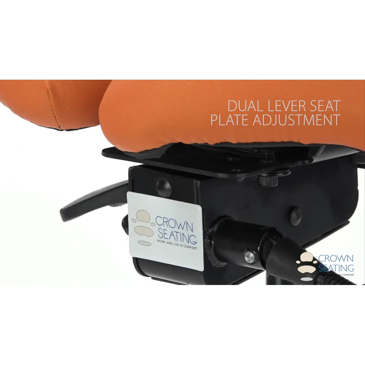 Crown Seating Canyon C160D Split Seat Operator Saddle Stool, C160D