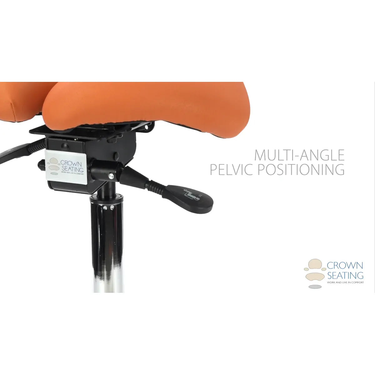 Crown Seating Canyon C160D Split Seat Operator Saddle Stool, C160D