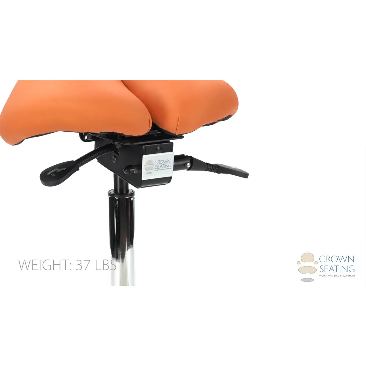 Crown Seating Canyon C160D Split Seat Operator Saddle Stool, C160D