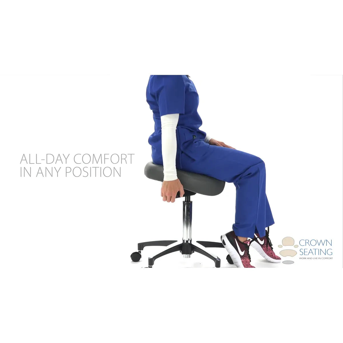 Crown Seating Colorado C170D Cradle Operator Saddle Stool, C170D