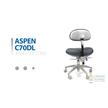 Crown Seating Aurora C140D Modern Operator Stool (Beige ABS), C140D