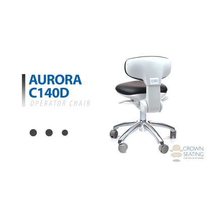 Crown Seating Aurora C140D Modern Operator Stool (Beige ABS), C140D