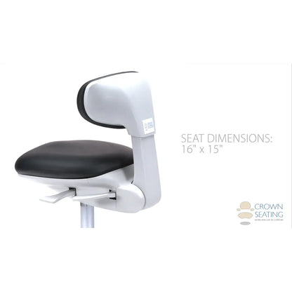 Crown Seating Aurora C140D Modern Operator Stool (Beige ABS), C140D
