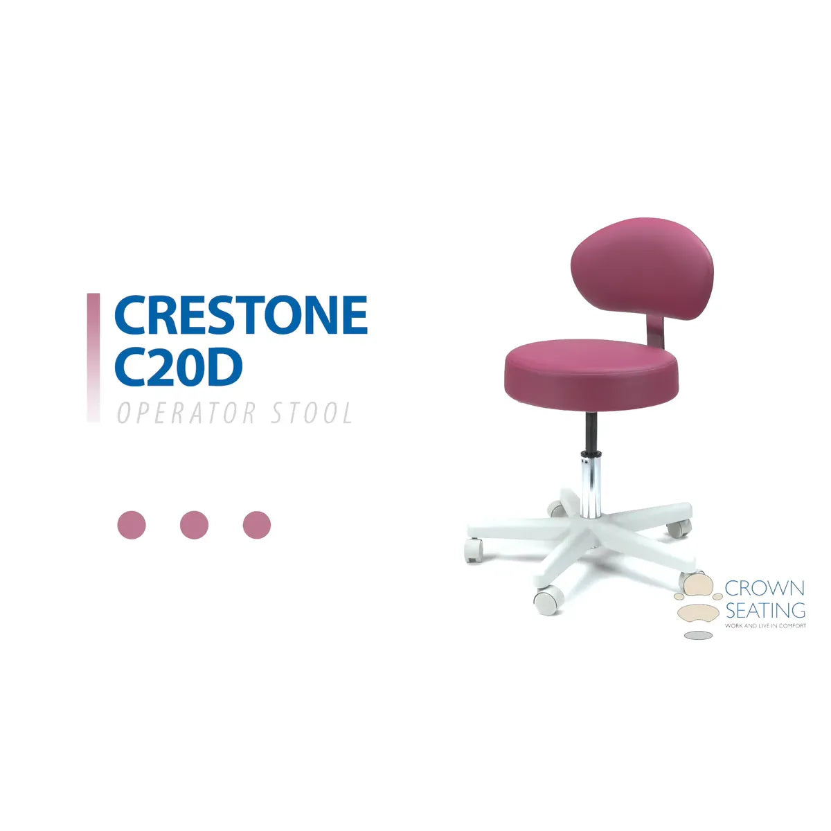 Crown Seating Crestone C20D Operator Stool, C20D