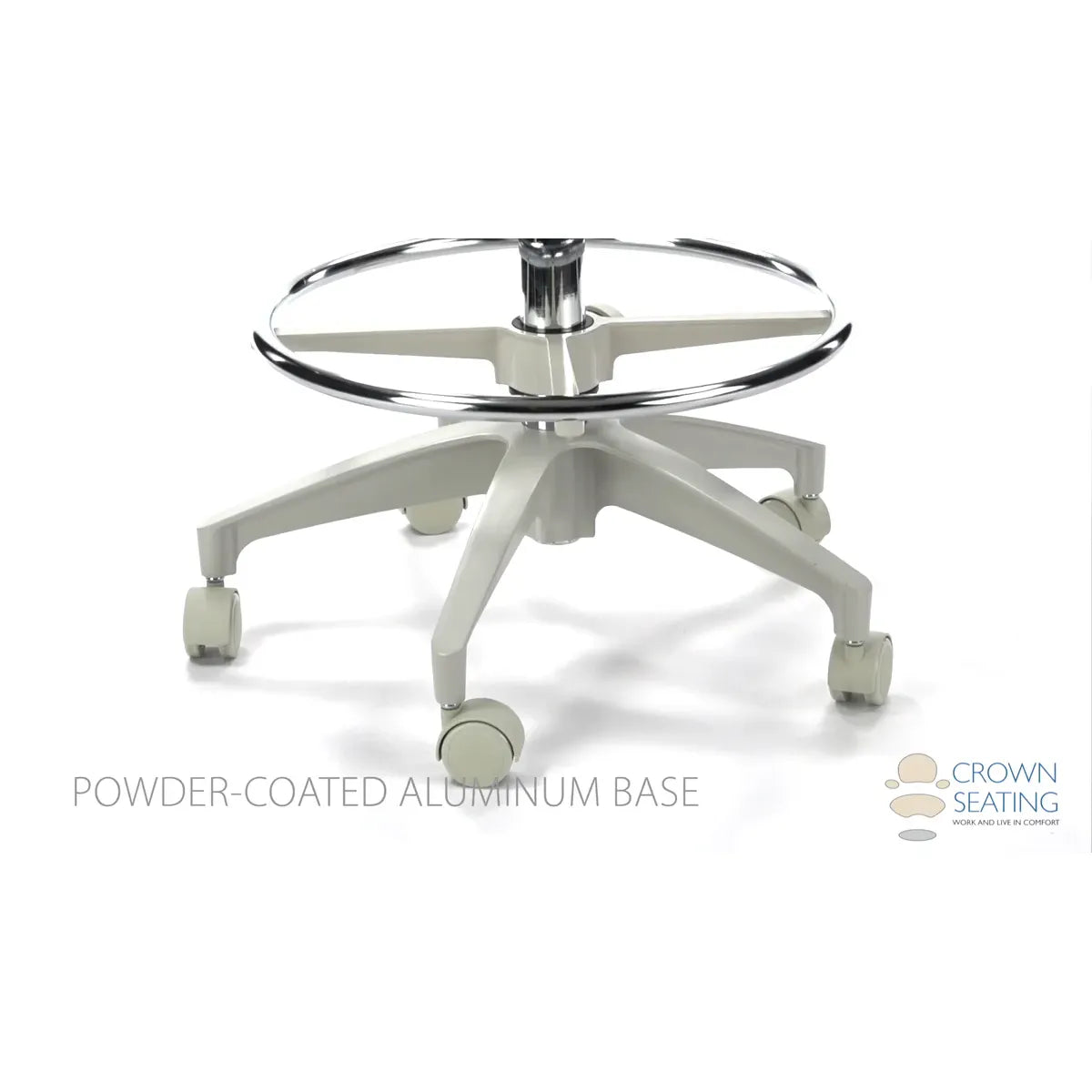 Crown Seating Denver C130AB Saddle Assistant Stool with Back, C130AB