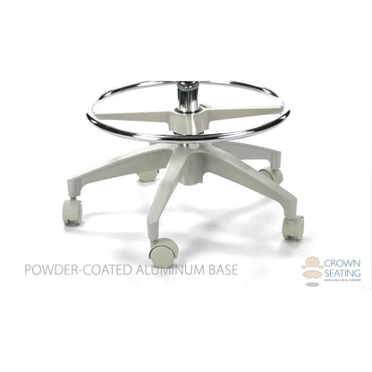 Crown Seating Denver C130AB Saddle Assistant Stool with Back, C130AB