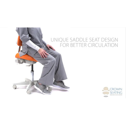 Crown Seating Vail C30HS Hygienist Stool - Small Hybrid Saddle, C30HS