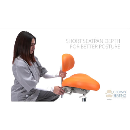 Crown Seating Vail C30HS Hygienist Stool - Small Hybrid Saddle, C30HS