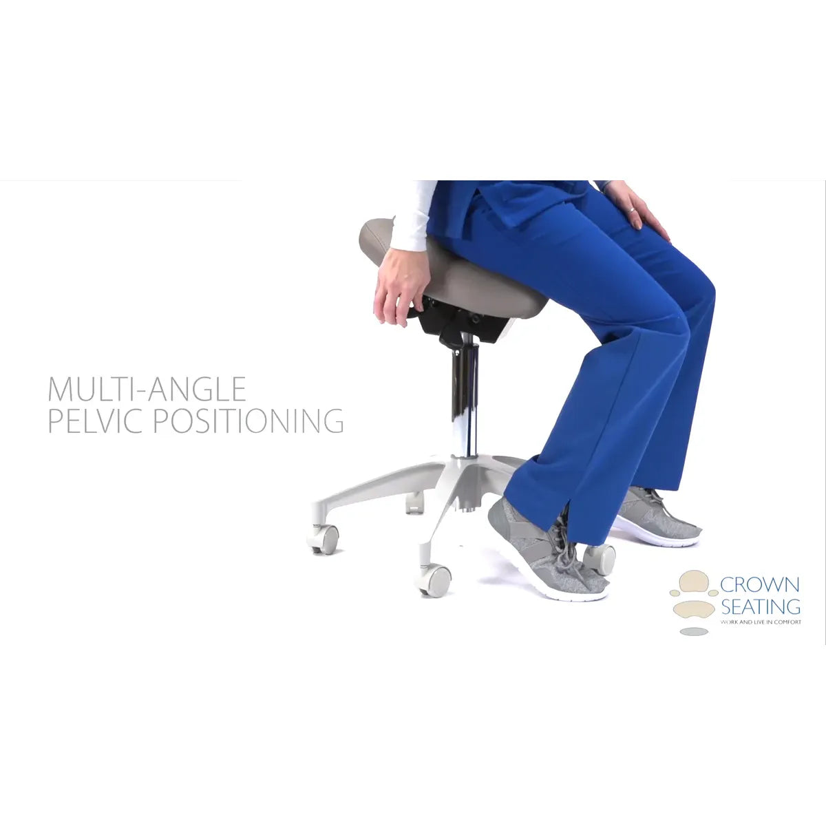Crown Seating Denver C130D Saddle Operator Stool, C130D
