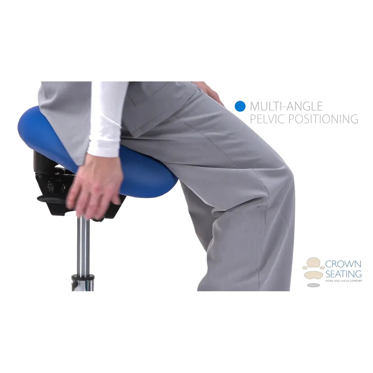 Crown Seating Durango C90SS English Saddle Stool, C90SS