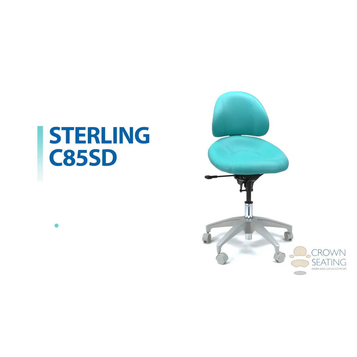 Crown Seating Sterling C85SD Swedish Operator Stool, C85SD