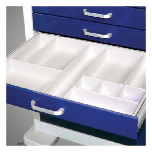 Waterloo 3″ White Plastic Tray with 10 Bins (TT-1B)