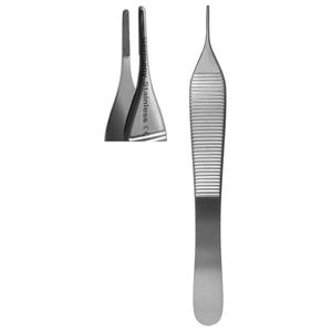 Tissue Forceps, Adson Straight Serrated Carbide 12cm (Z-4488)