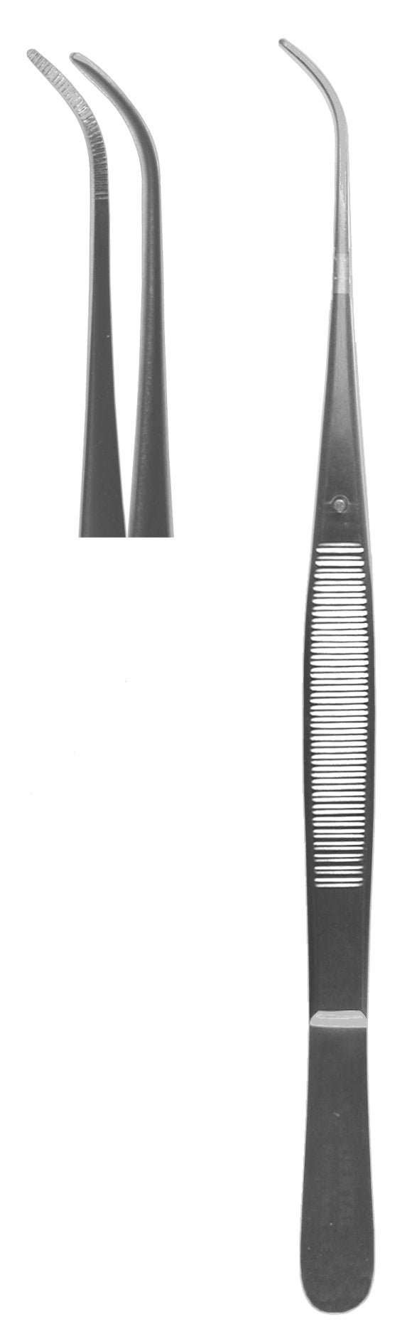 Tissue Forceps, Semkin-Taylor #32 Curved Serrated 12.5cm  (Z-4105)