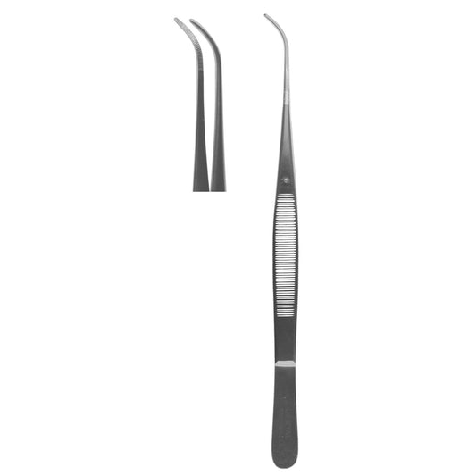 Tissue Forceps, Semkin-Taylor #32 Curved Serrated 12.5cm  (Z-4105)