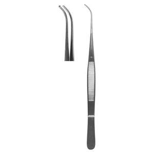 Tissue Forceps, Semkin-Taylor #34 Curved 1 X 2 Teeth 12.5cm (Z-4143)