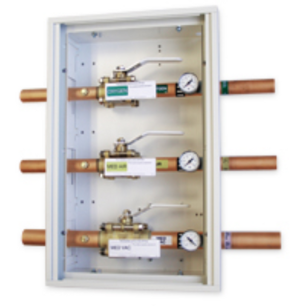 Tri-Tech 3-gas vertical Zone Valve Box, VZU223 – HampMED