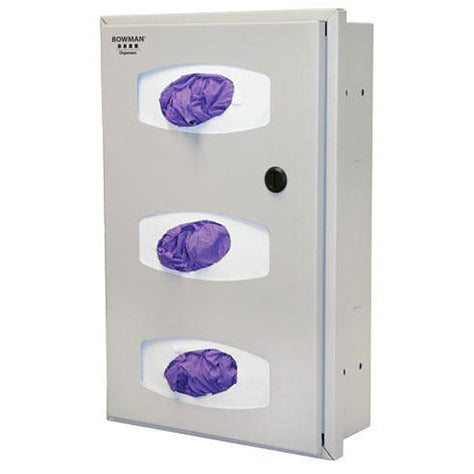 Triple Glove Dispenser, Stainless Steel, EEV-5035