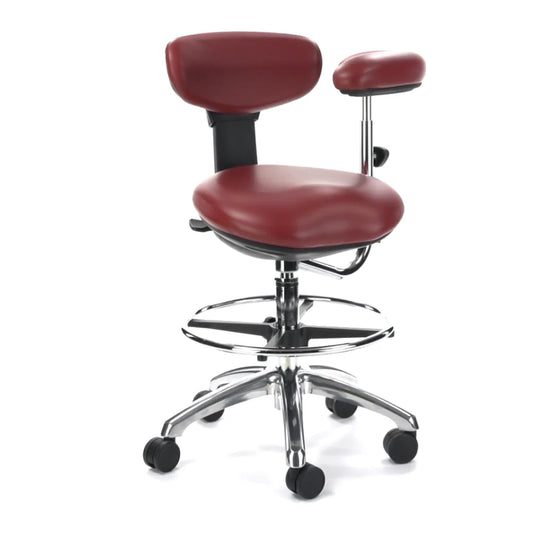 Crown Seating Aurora C140AB Modern Assistant Stool (Black ABS), C140AB